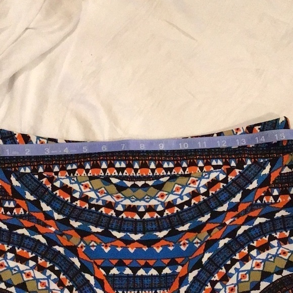 Anthropology Tabitha Patterned Side Zip Cotton Lined Skirt Size 8 - Picture 4 of 4